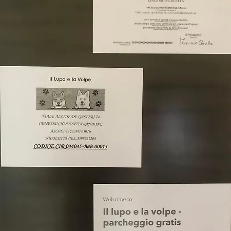 Appartement Il Lupo E La Volpe - Parcheggio Gratis